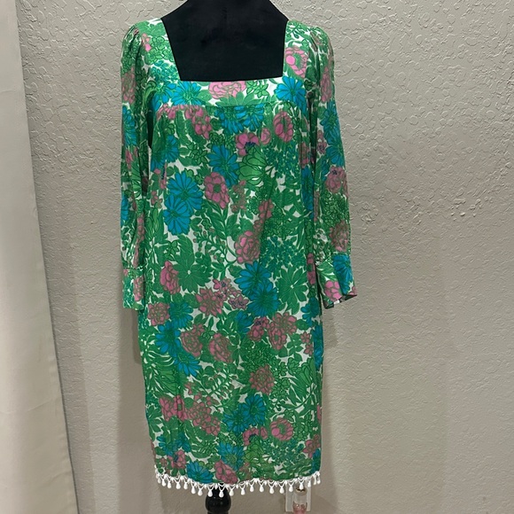 Milly Dresses & Skirts - Milly Green and Pink Floral Dress